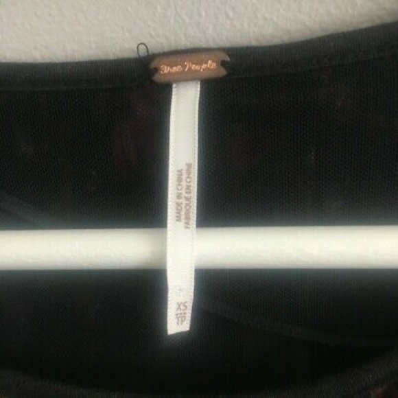 Free People Black Floral Blouse - Picture 6 of 8